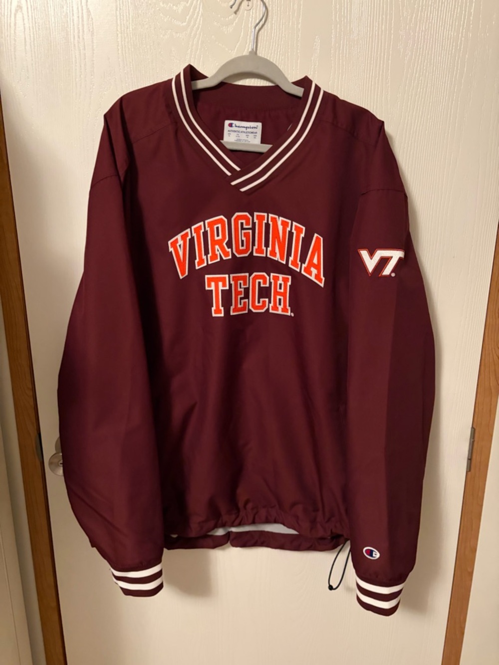 Virginia Tech Champion Men's Super Fan Scout Pullover SZ XL NICE!!! Football